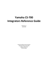 Yamaha CS-700 Uživatelská příručka