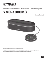 Yamaha YVC-1000MS Uživatelský manuál