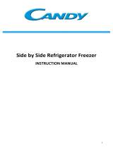 Candy CHSBSV5172XK American Fridge Freezer Uživatelský manuál