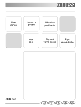 Zanussi ZGS646ITX Uživatelský manuál