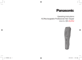 Panasonic ERHGP62 Operativní instrukce