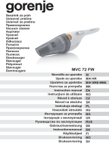 Gorenje VC3907 Uživatelský manuál