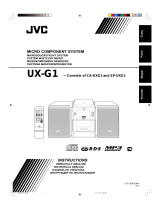 JVC SP-UXG1 Uživatelský manuál