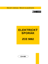 Zanussi ZCE5062 Uživatelský manuál