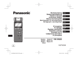 Panasonic RRXR800E Operativní instrukce