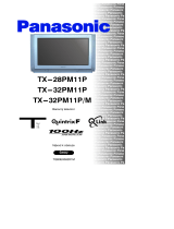 Panasonic TX28PM11P Operativní instrukce