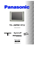 Panasonic TX29PM11PU Operativní instrukce