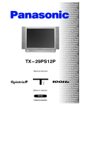 Panasonic TX29PS12P Operativní instrukce