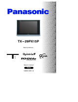 Panasonic TX29PX15P Operativní instrukce