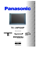 Panasonic TX29PX20P Operativní instrukce