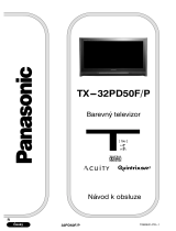Panasonic TX32PD50FP Operativní instrukce