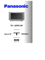 Panasonic TX32PS12P Operativní instrukce