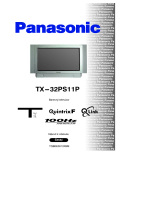 Panasonic TX32PS11P Operativní instrukce