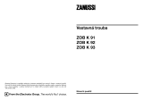 Zanussi ZOBK93SX Uživatelský manuál