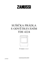 Zanussi TDE4224 Uživatelský manuál