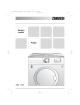 Zanussi ZWI1125 Uživatelský manuál