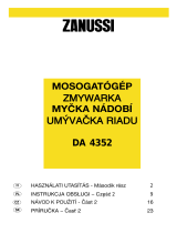 Zanussi DA4352 Uživatelský manuál