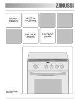 Zanussi ZCE567NW1 Uživatelský manuál