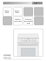 Zanussi ZCG55ANW1 Uživatelský manuál