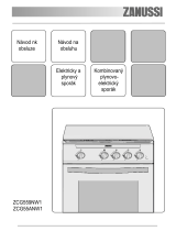 Zanussi ZCG559NW1 Uživatelský manuál