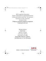 Aeg-Electrolux CAFE PERFETTO CP3500 Uživatelský manuál