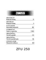 Zanussi ZFU25O Uživatelský manuál