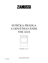 Zanussi TDE4224 Uživatelský manuál