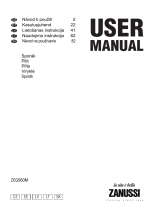 Zanussi ZCG560MW Uživatelský manuál