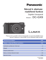 Panasonic DCGX9 Operativní instrukce