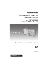 Panasonic DMCFX700EG Operativní instrukce