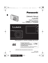 Panasonic DMCFX500 Operativní instrukce