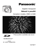 Panasonic DMCLC40 Operativní instrukce