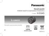 Panasonic HES045 Operativní instrukce