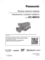 Panasonic HCMDH3 Operativní instrukce