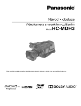 Panasonic HCMDH3 Operativní instrukce