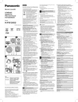 Panasonic HFS12032E Operativní instrukce