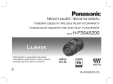 Panasonic HFS045200 Operativní instrukce