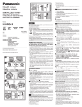 Panasonic HHS043 Operativní instrukce