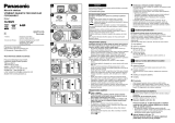 Panasonic HH025 Operativní instrukce