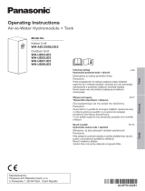 Panasonic WHADC0309J3E5 Operativní instrukce