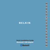 Belkin MINI-ADAPTATEUR BLUETOOTH #F8T016NG Uživatelský manuál