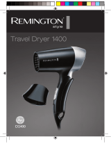Remington Travel Dryer 1400 D2400 Návod k obsluze
