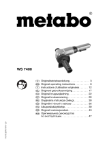 Metabo WS 7400 Operativní instrukce