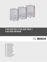 Bosch FAS-420-TM Uživatelský manuál