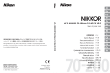 Nikon AF-S VR II 70-200MM F/2.8G ED Uživatelský manuál