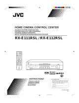 JVC RX-E112RSL Uživatelský manuál
