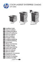 HP COLOR LASERJET ENTERPRISE CM4540fskm instalační příručka