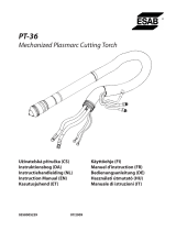 ESAB PT-36 Mechanized Plasmarc Cutting Torch Uživatelský manuál