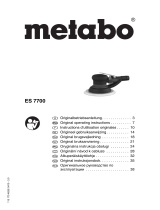 Metabo ES 7700 Operativní instrukce