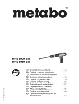 Metabo MHS 5050 SET Operativní instrukce